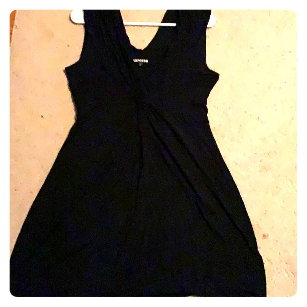 Deep v neck express Rayon/spandex dress.